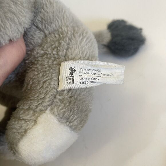 Vintage Elephant Plush 1999 Breakthrough To Literacy 10” Stuffed Animal - Picture 3 of 4